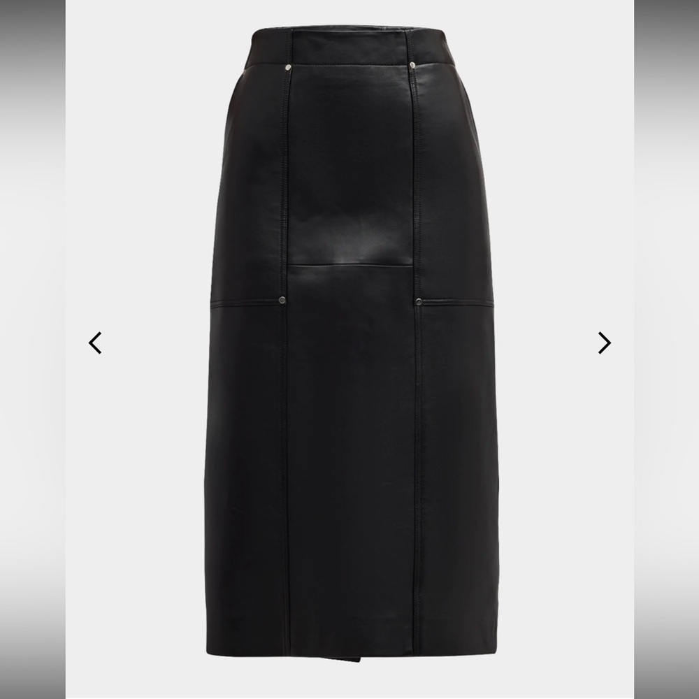 A.L.C Gwen leather midi skirt 17x31 - Picture 2 of 16